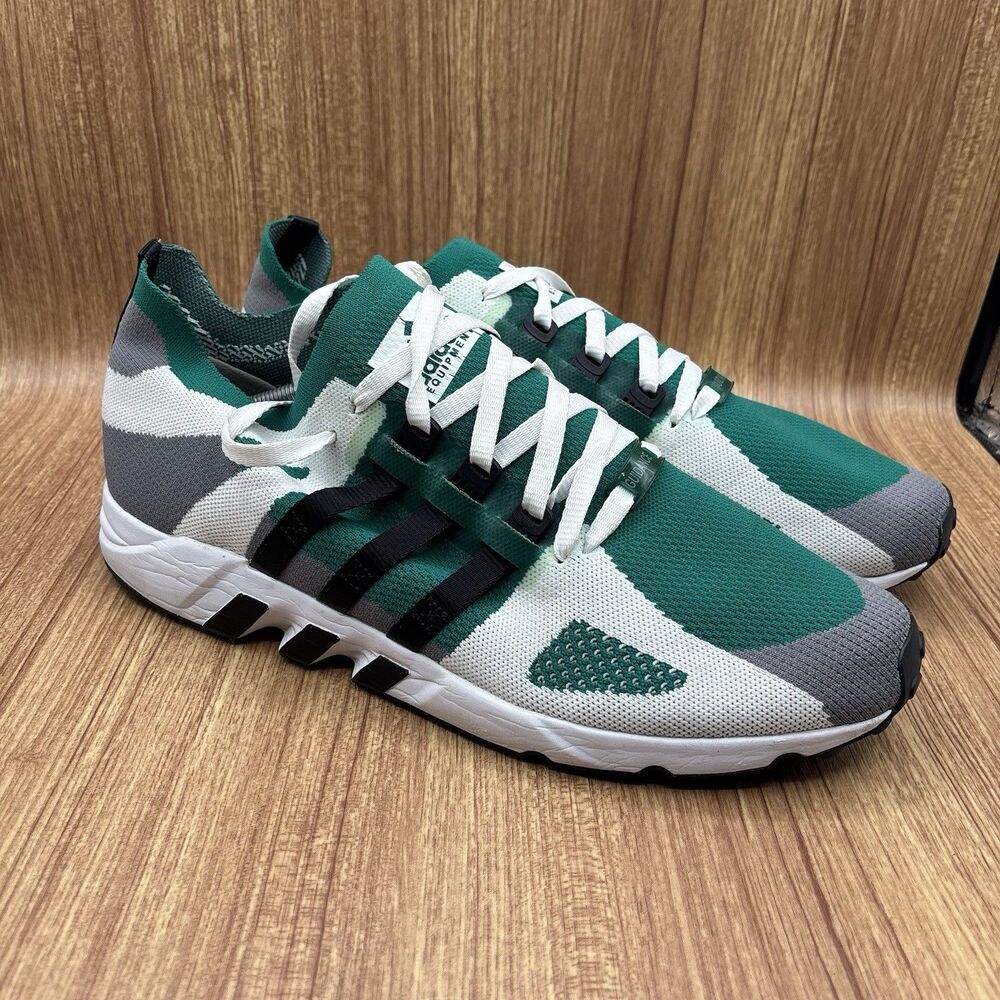 Adidas EQT Running Guidance Multicolored Green Black White Mens size 14 Sneakers